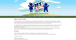 Desktop Screenshot of mykidsacademy.com