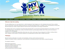 Tablet Screenshot of mykidsacademy.com